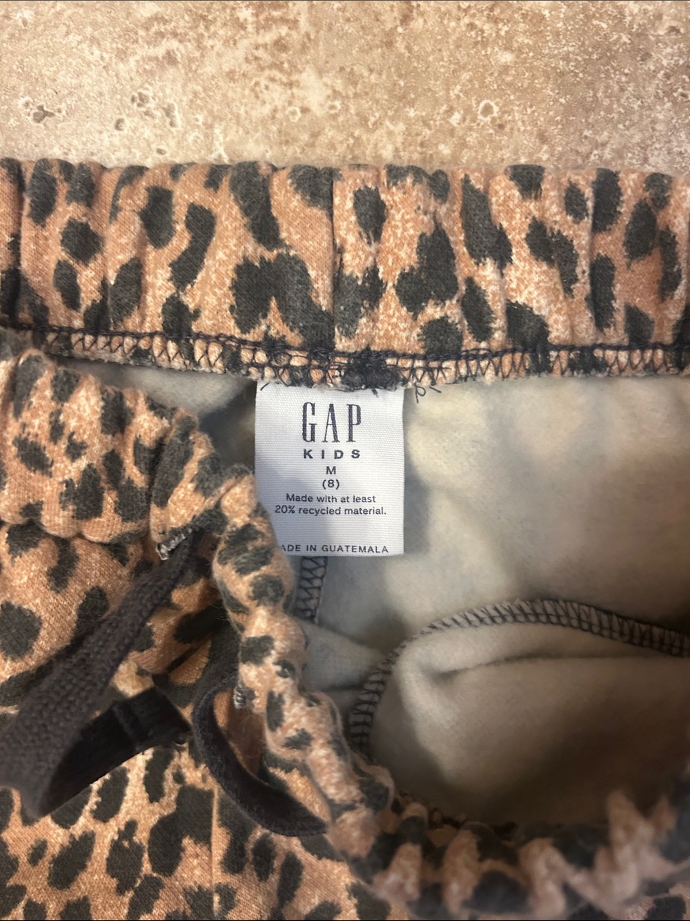 GAP Kids Leopard Print Hoodie & Jogger Set - Brown and Black. - Picture 3 of 7